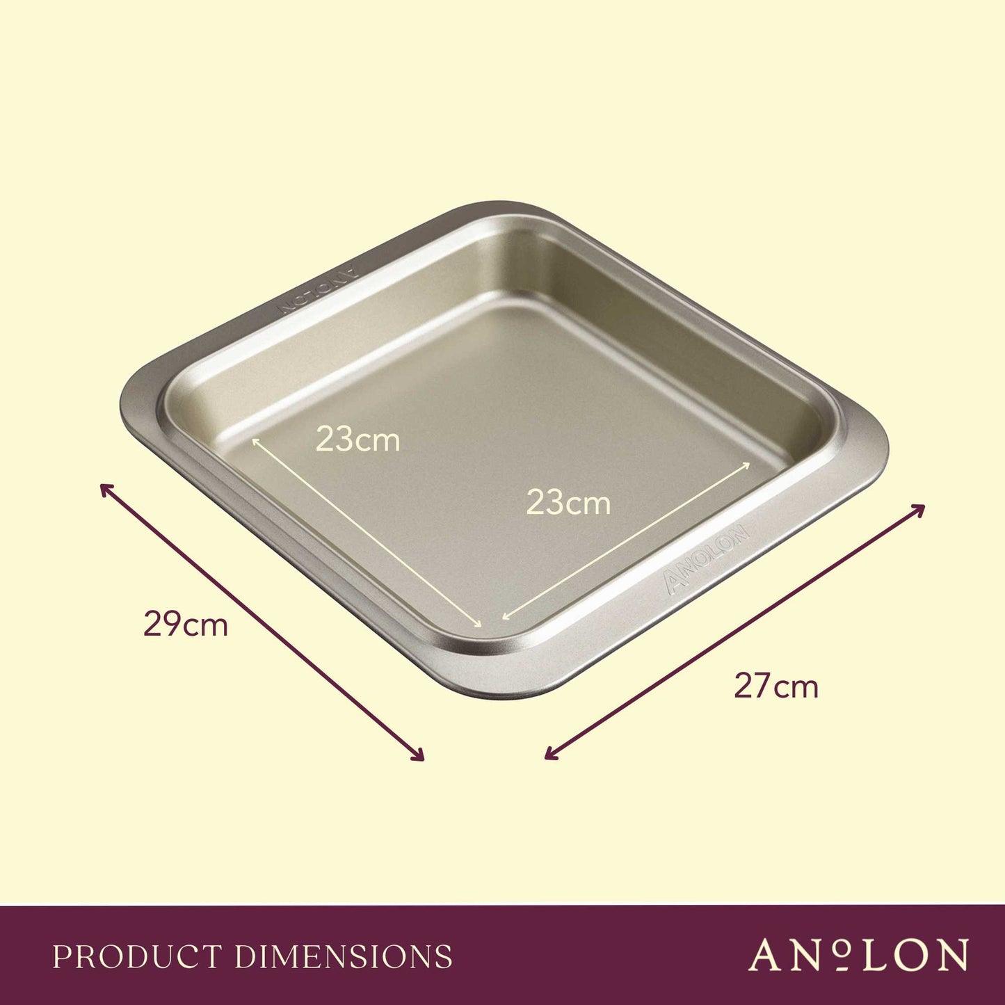 Anolon Ceramic Reinforced Square Cake Pan 23cm