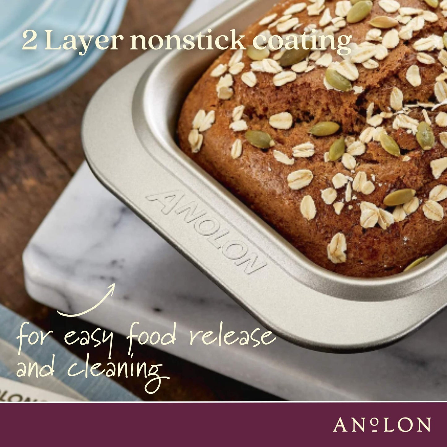 Anolon Ceramic Reinforced Loaf Pan 12cm x 23cm