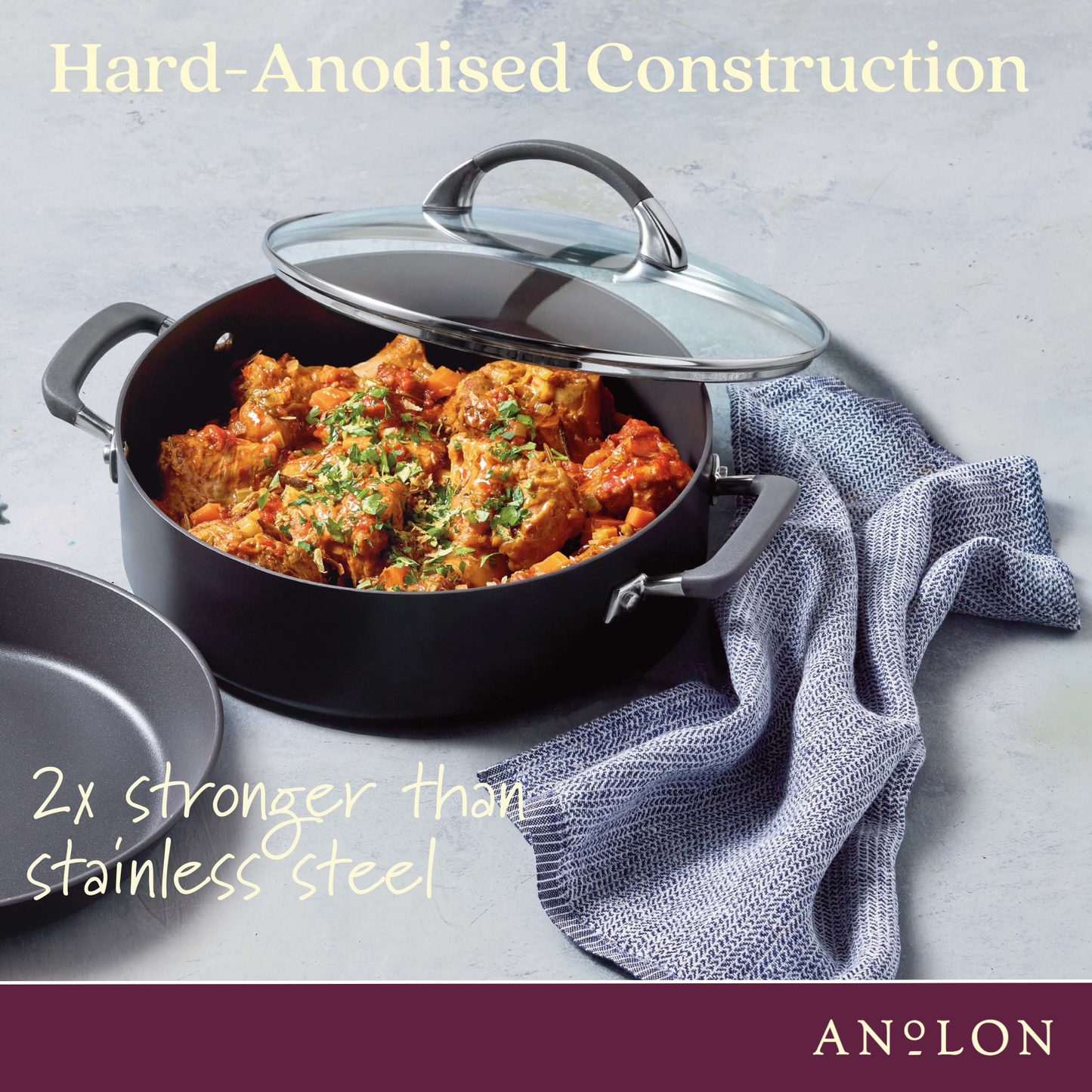 Anolon Endurance+ Nonstick Induction 3 Piece Cookware Set