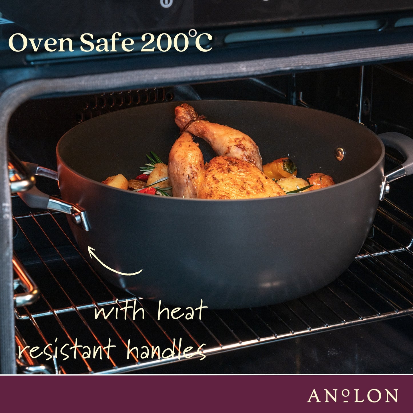 Anolon Endurance+ Nonstick Induction Covered Casserole 30cm/7.1L