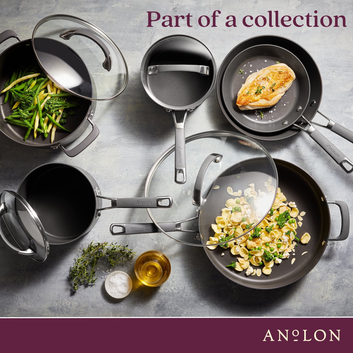 Anolon Endurance+ Nonstick Induction Covered Casserole 30cm/7.1L