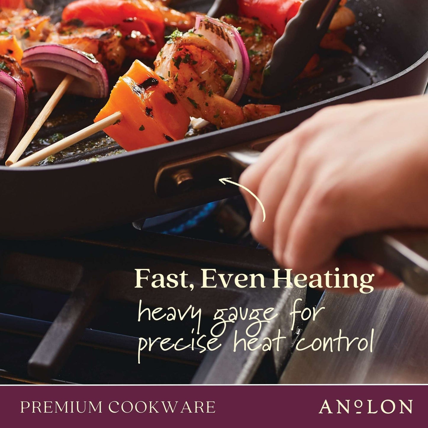 Anolon Professional Nonstick Square Grill Pan 24cm